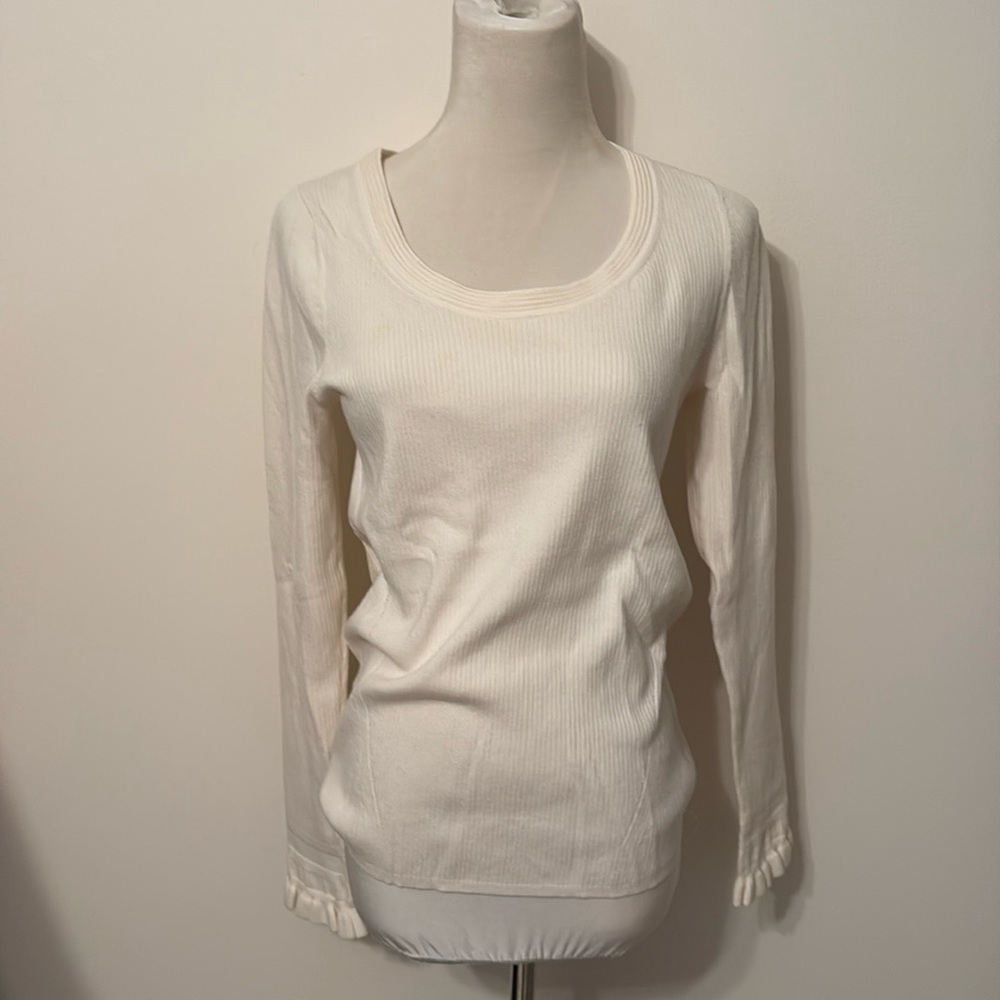 Beautiful Ann Taylor sweater with ruffle cuffs on sleeves- new without tags